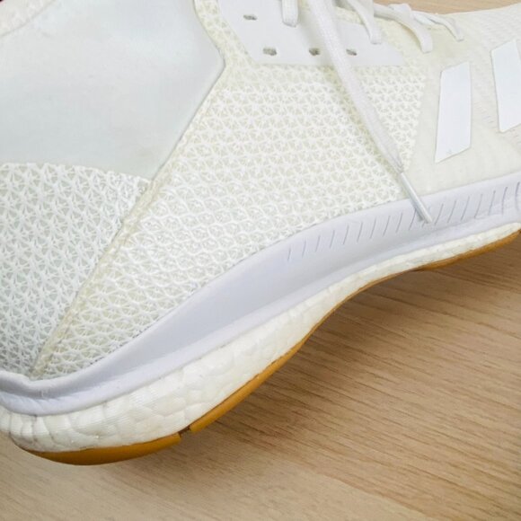 Adidas Crazyflight x3 Mid Volleyball White Ivory Shoe, Size Women 13 / Men 12 - Picture 6 of 16